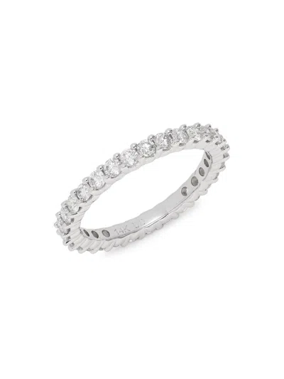 Saks Fifth Avenue Women's 14k White Gold & 1.00 Tcw Diamond Eternity Ring