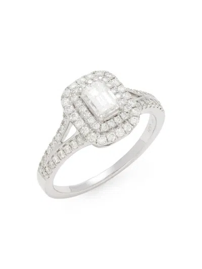 Saks Fifth Avenue Women's 14k White Gold & 1.00 Tcw Diamond Ring In Metallic