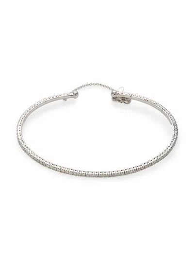 Saks Fifth Avenue Women's 14k White Gold & 1.00 Tcw Diamond Tennis Bracelet