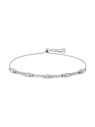 Saks Fifth Avenue Women's 14k White Gold & 1.02 Tcw Diamond Adjustable Bolo Bracelet