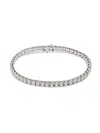 Saks Fifth Avenue Women's 14k White Gold & 10.5 Tcw Lab Grown Diamond Tennis Bracelet In White Gold