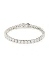Saks Fifth Avenue Women's 14k White Gold & 11.7 Tcw Lab-grown Diamond Tennis Bracelet In White Gold