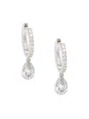 Saks Fifth Avenue Women's 14k White Gold & 1.18 Tcw Lab Grown Diamond Drop Earrings In White Gold