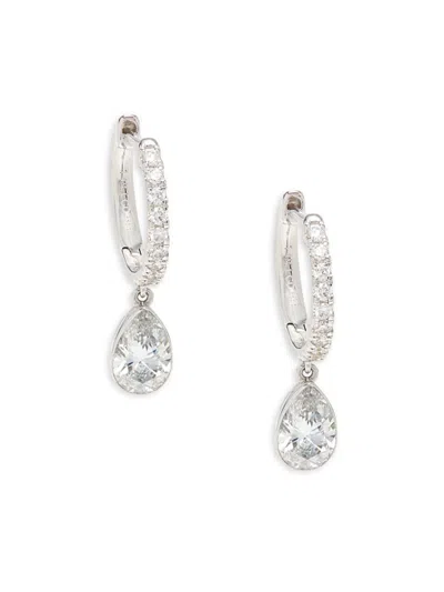 Saks Fifth Avenue Women's 14k White Gold & 1.18 Tcw Lab Grown Diamond Drop Earrings