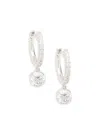 Saks Fifth Avenue Women's 14k White Gold & 1.18 Tcw Lab Grown Diamond Drop Earrings In White Gold
