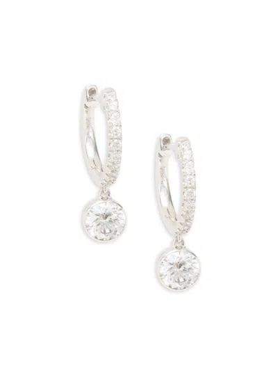 Saks Fifth Avenue Women's 14k White Gold & 1.18 Tcw Lab Grown Diamond Drop Earrings
