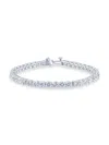 Saks Fifth Avenue Women's 14k White Gold & 12 Tcw Diamond Tennis Bracelet In White Gold