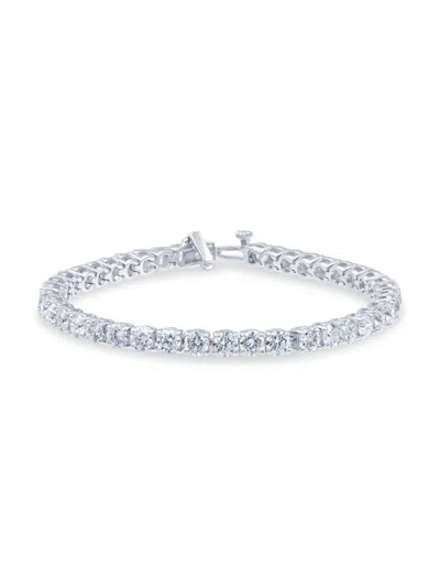 Saks Fifth Avenue Women's 14k White Gold & 12 Tcw Diamond Tennis Bracelet