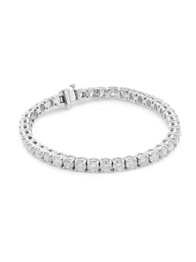 Saks Fifth Avenue Women's 14k White Gold & 12 Tcw Diamond Tennis Bracelet