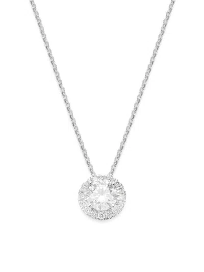 Saks Fifth Avenue Women's 14k White Gold & 1.21 Tcw Lab Grown Diamond Pendant Necklace In Metallic