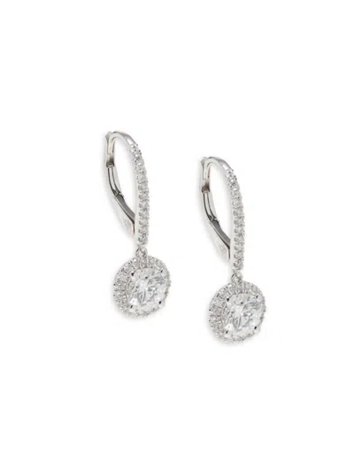 Saks Fifth Avenue Women's 14k White Gold & 1.25tcw Lab-grown Diamond Earrings