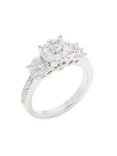 Saks Fifth Avenue Women's 14k White Gold & 1.29 Tcw Lab-grown Diamond Ring