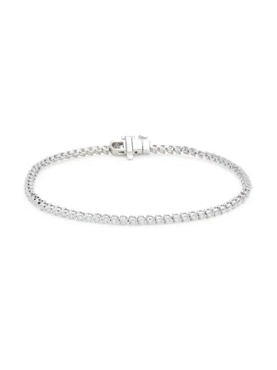 Saks Fifth Avenue Women's 14k White Gold & 1.35 Tcw Lab Grown Diamond Bracelet