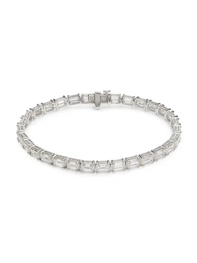Saks Fifth Avenue Women's 14k White Gold & 14.25 Tcw Lab Grown Diamond Bracelet