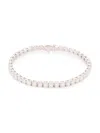 Saks Fifth Avenue Women's 14k White Gold & 14.4 Tcw Lab Grown Diamond Tennis Bracelet In White Gold