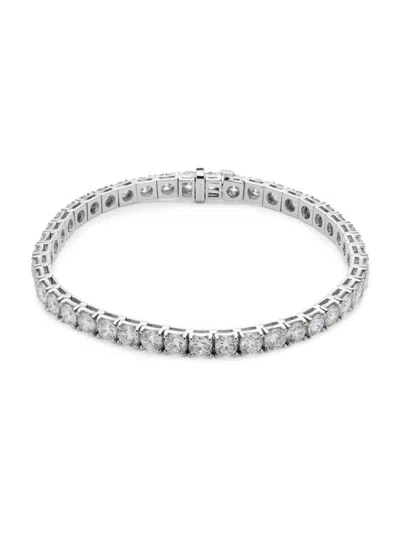 Saks Fifth Avenue Women's 14k White Gold & 14.4 Tcw Lab Grown Diamond Tennis Bracelet
