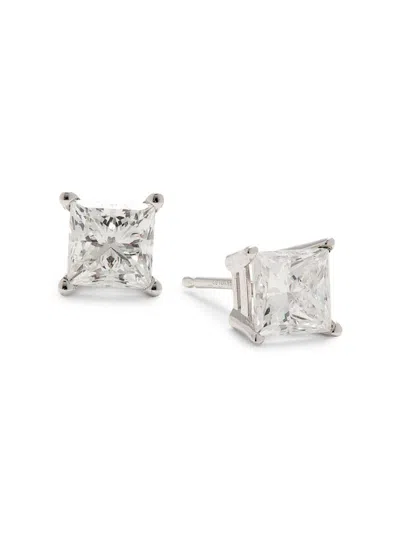 Saks Fifth Avenue Women's 14k White Gold & 1.5 Tcw Lab Grown Diamond Stud Earrings