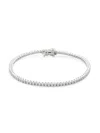 SAKS FIFTH AVENUE WOMEN'S 14K WHITE GOLD & 1.60 TCW LAB GROWN DIAMOND BRACELET