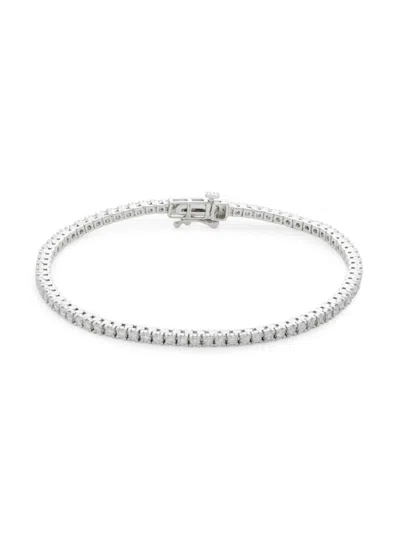 Saks Fifth Avenue Women's 14k White Gold & 1.60 Tcw Lab Grown Diamond Bracelet