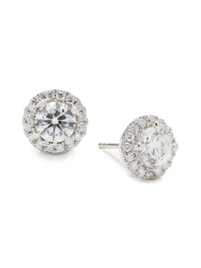Saks Fifth Avenue Women's 14k White Gold & 1.85 Tcw Lab Grown Diamond Stud Earrings In Metallic