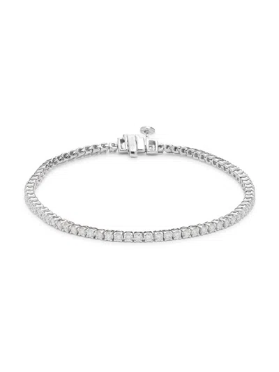 Saks Fifth Avenue Women's 14k White Gold & 1.95 Tcw Lab Grown Diamond Tennis Bracelet