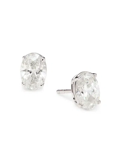 Saks Fifth Avenue Women's 14k White Gold & 2 Tcw Diamond Stud Earrings