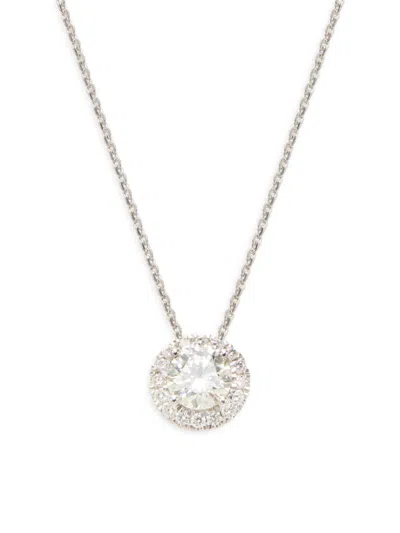 Saks Fifth Avenue Women's 14k White Gold & 2 Tcw Lab Grown Diamond Pendant Necklace