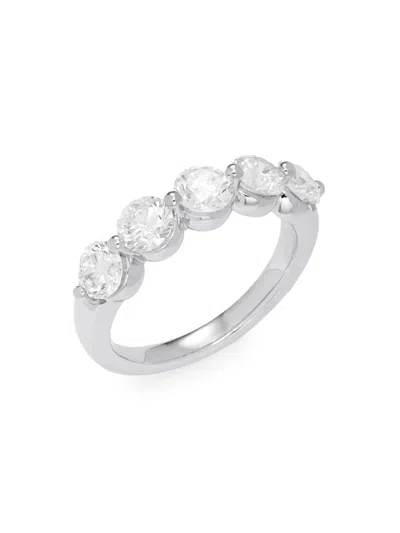 Saks Fifth Avenue Women's 14k White Gold & 2 Tcw Lab-grown Diamond Ring