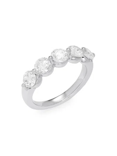 Saks Fifth Avenue Women's 14k White Gold & 2 Tcw Lab Grown Diamond Ring