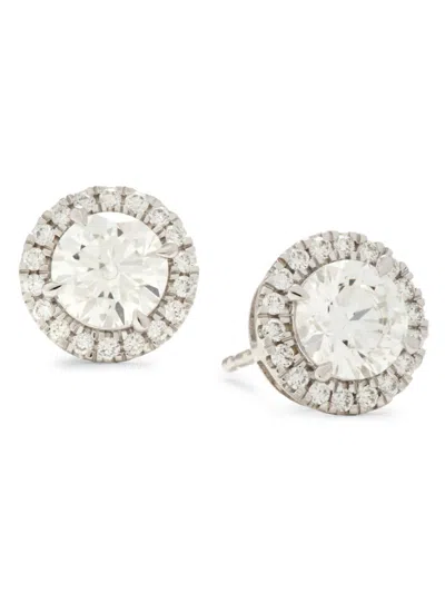 Saks Fifth Avenue Women's 14k White Gold & 2.04 Tcw Lab Grown Diamond Stud Earrings