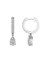 Saks Fifth Avenue Women's 14k White Gold & 2.5 Tcw Lab Grown Diamond Drop Earrings In White Gold