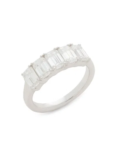 Saks Fifth Avenue Women's 14k White Gold & 2.63 Tcw Lab Grown Diamond Ring