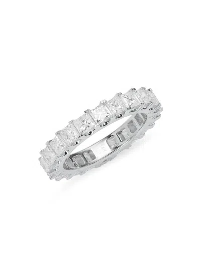 Saks Fifth Avenue Women's 14k White Gold & 3 Tcw Diamond Ring In Metallic