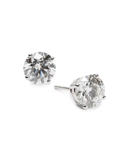 Saks Fifth Avenue Women's 14k White Gold & 3 Tcw Lab Grown Diamond Stud Earrings