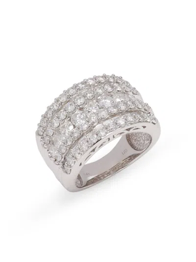 Saks Fifth Avenue Women's 14k White Gold & 3.00 Tcw Diamond Ring