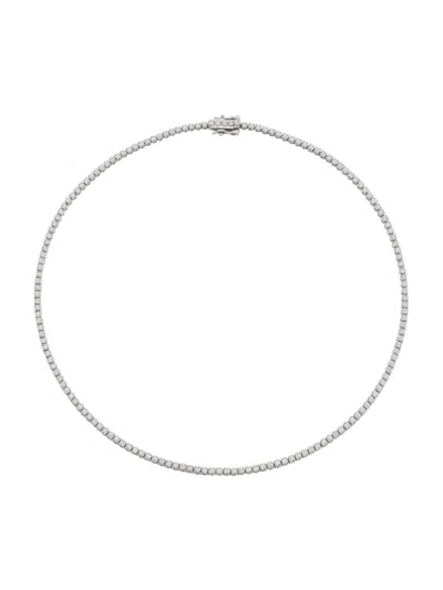 Saks Fifth Avenue Women's 14k White Gold & 4 Tcw Diamond Tennis Necklace