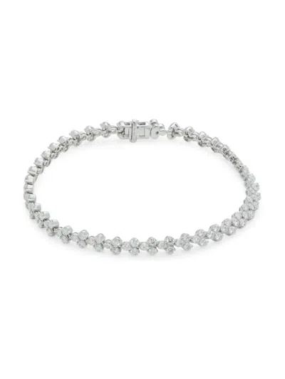 Saks Fifth Avenue Women's 14k White Gold & 4 Tcw Lab Grown Diamond Bracelet