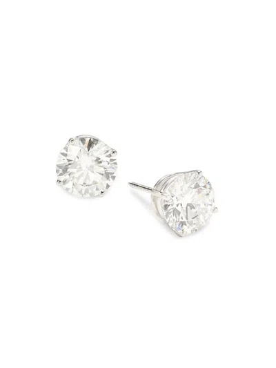 Saks Fifth Avenue Women's Radiant Value14k White Gold & 4 Tcw Lab Grown Diamond Stud Earrings