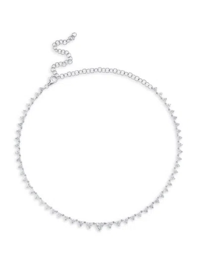 Saks Fifth Avenue Women's 14k White Gold & 4.08 Tcw Diamond Necklace