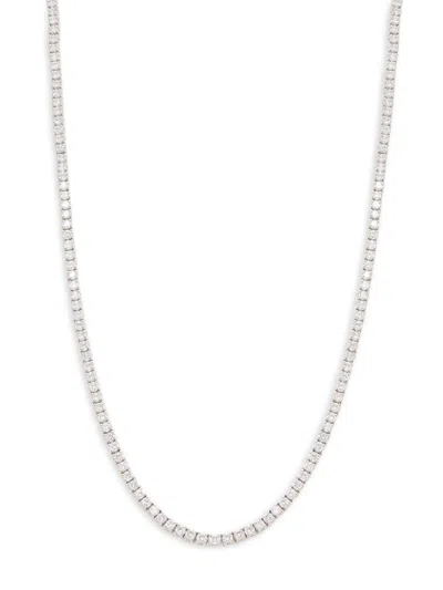 Saks Fifth Avenue Women's 14k White Gold & 4.95 Tcw Lab Grown Diamond Tennis Necklace/19"
