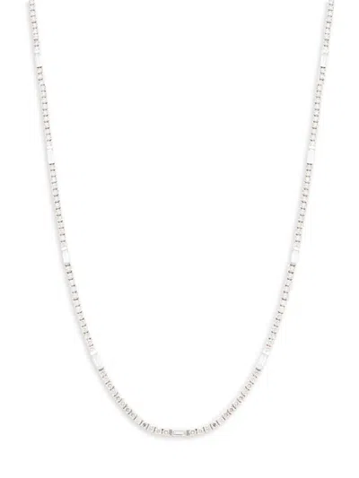 Saks Fifth Avenue Women's 14k White Gold & 5 Tcw Diamond Necklace In Metallic