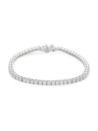 Saks Fifth Avenue Women's 14k White Gold & 5 Tcw Lab Grown Diamond Bracelet