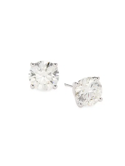Saks Fifth Avenue Women's 14k White Gold & 5 Tcw Lab-grown Diamond Stud Earrings