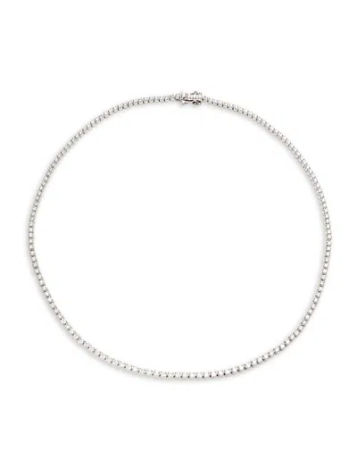 Saks Fifth Avenue Women's 14k White Gold & 5 Tcw Lab Grown Diamond Tennis Necklace