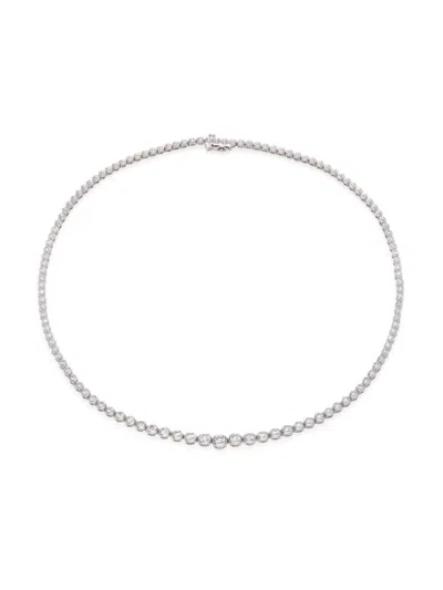 Saks Fifth Avenue Women's 14k White Gold & 5 Tcw Lab Grown Diamond Tennis Necklace