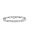 Saks Fifth Avenue Women's 14k White Gold & Round Lab-grown Diamond Tennis Bracelet/1.00-10.00 Tcw In 14 Tcw