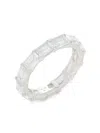 Saks Fifth Avenue Women's 14k White Gold & 5.29 Tcw Lab-grown Diamond Band Ring In White Gold