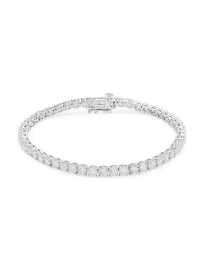 Saks Fifth Avenue Women's 14k White Gold & 7.50 Tcw Lab Grown Diamond Bracelet