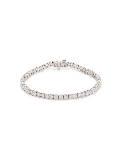 Saks Fifth Avenue Women's 14k White Gold & 7.65 Tcw Lab Grown Diamond Tennis Bracelet/7"