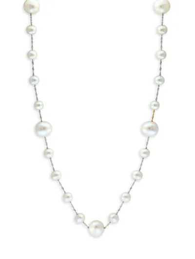 Saks Fifth Avenue Women's 14k White Gold & Freshwater Pearl Necklace